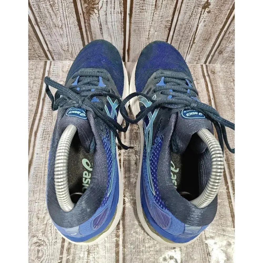 Asics Gel-Nimbus 23 Women's Size 8 Running Shoes Blue Black 1012A885 - Picture 7 of 8